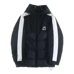 MONCLER (モンクレール) 20AW PERNON F20911B52900 パーノン 袖ライン フロントワンポイントラバーロゴ ジップアップダウンジャケット ブラックのサムネイル