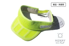 ヘンリークラブ Henry Club　新品  ネオンカラーメッシュサンバイザー レディースゴルフウェア イエローのサムネイル