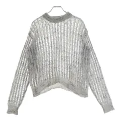 Acne Studios (アクネ ストゥディオズ) モヘア混 クルーネックニットセーター グレー レディース FN-WN-KNIT000327のサムネイル