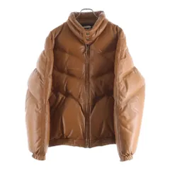 A BATHING APE (アベイシングエイプ) 2004 ×PEEL SLOWLY AND SEE LEATHER CLASSIC DOWN JACKET ピールスローリーアンドシー シープスキン ダブルジップ レザーダウンジャケットのサムネイル