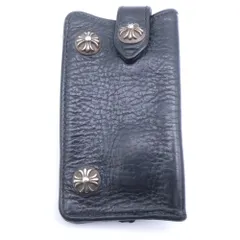 CHROME HEARTS (クロムハーツ) KEY CASE キーケース クロスボールボタン デストロイレザーキーケース ブラックのサムネイル