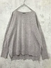 green label relaxing グリーンレーベルリラクシング 3613-199-1299 クルーネック 長袖 ニット セーター size38/グレー ■■ レディース