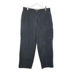 90年代 Dickies ディッキーズ A LEGEND IN WORK カーゴワークパンツ ブラック(メンズ W36 L32)中古 古着 X5337