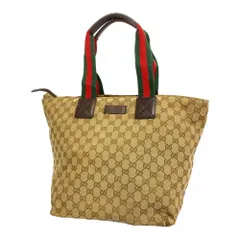 グッチ(Gucci) グッチ トートバッグ GGキャンバス シェリーライン 131231 キャンバス ブラウン レディース