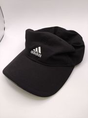 adidas アディダス キャップ ブラック ロゴ刺繍 フリーサイズ 帽子 黒 調整可能