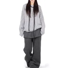 新品) REETKEEM グレー ニット