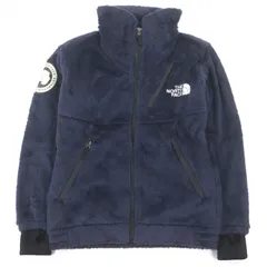 美品□THE NORTH FACE ザ・ノースフェイス NA61930 Antarctica Versa Loft Jacket ロゴ刺繍 フリースジャケット ネイビー M 正規品 メンズ