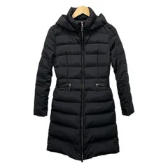 M-premierBLACK 　 ダウンコート　38サイズ　M 美品 M-PREMIER ブラック ロングダウンコート 38 上品 軽量 暖かい