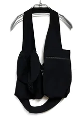 美品 ヨウジヤマモト ベスト ジレ 7つボタン M 黒 匿名配送 WOOL GABARDINE 7-BUTTON VEST(S Black): Y's for men｜THE SHOP YOHJI