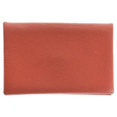HERMES (エルメス) カルヴィ レザーカードケース レッド 2018年/C刻印のサムネイル