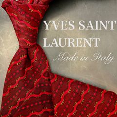 ☆【美品】 YVES SAINT LAURENT 格子柄 ネクタイ 汚れあり - メルカリ