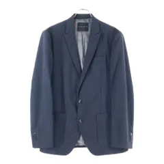 SISLEY (シスレー) ウール切替 テーラードストライプジャケット ネイビー/ブラックのサムネイル
