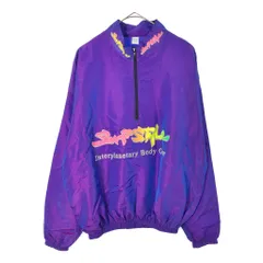 90年代 USA製 Surf Style ハーフジップ プルオーバージャケット パープル(メンズ ONE SIZE)中古 古着 X5349