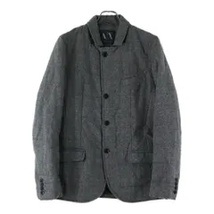 Armani Exchange (アルマーニ エクスチェンジ) 襟付きウールジャケット グレーのサムネイル