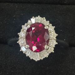 専用です』天然非加熱￼ルビー ダイヤモンド 計1.97ct GIAビルマ