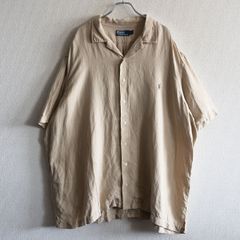 マディソンブルー】半袖シャツ 刺繍 ベージュ コットン 1 - メルカリ
