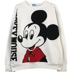 古着 80年代 ディズニー DISNEY MICKEY MOUSE ミッキーマウス キャラクタースウェットシャツ トレーナー USA製 メンズS相当/eaa624646