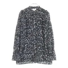 HYKE (ハイク) 23SS PEBBLE PRINTED BLOUSE ぺブル プリンテッド ブラウス 長袖シャツ ブラック レディース 231-15185-008のサムネイル