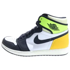 NIKE (ナイキ) AIR JORDAN1 RETRO HIGH OG VOLT GOLD エアジョーダン1 ハイカットスニーカー ボルトゴールド イエロー/ホワイト US13/31cm 555088-118