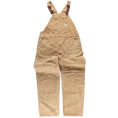 古着 カーハート Carhartt ビッグサイズ ダブルニー ダック オーバーオール メンズw42相当/eaa477449