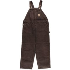 古着 カーハート Carhartt ビッグサイズ ダブルニー ダック オーバーオール メンズw46相当/eaa477450
