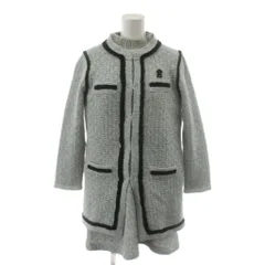 ピッコーネ PICONE アンサンブルニット カーディガン ロゴ 38 水色 ライトブルー P518148 /AN58 ■ECE003