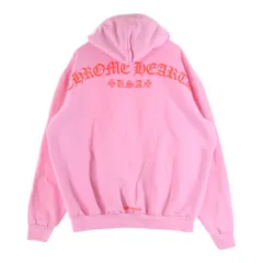 CHROME HEARTS (クロムハーツ) PULLOVER HOODIE Tバー プルオーバースウェットパーカー フーディ ピンク