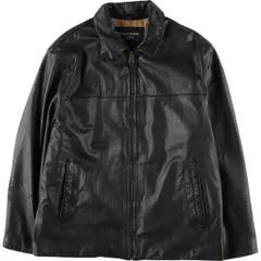 古着 ドッカーズ DOCKERS スイングトップタイプ 中綿入り レザーブルゾン メンズXL相当/eaa625112