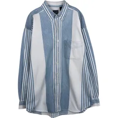 古着 90年代 ギャップ GAP オールドギャップ マルチストライプ 長袖 ボタンダウンストライプシャツ メンズXL相当 ヴィンテージ/eaa625148