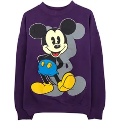 古着 Micky&Co. MICKEY MOUSE ミッキーマウス キャラクタースウェットシャツ トレーナー USA製 メンズL相当 ヴィンテージ/eaa614399
