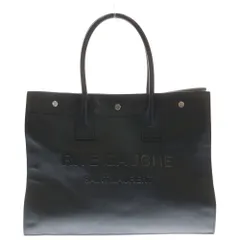 SAINT LAURENT PARIS (サンローランパリ) Rive Gauche Small Tote Bag In Smooth Leather リヴ ゴーシュ スムースレザー トートバック ブラックのサムネイル