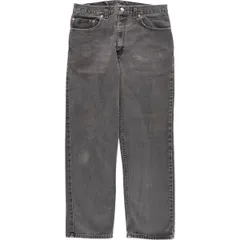 古着 90年代 リーバイス Levi's 505 REGULAR FIT STRAIGHT LEG ブラックデニム テーパードデニムパンツ USA製 メンズw33相当/evb008692