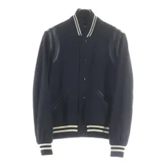 SAINT LAURENT PARIS (サンローランパリ) TEDDY JACKET テディジャケット スタジアム ボンバージャケット ブラック 354718 Y197Qのサムネイル