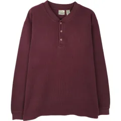 古着 エルエルビーン L.L.Bean 無地 ヘンリーネックTシャツ カナダ製 M メンズM相当/eaa625315