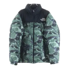 THE NORTH FACE (ザノースフェイス) NOVELTY NUPTSE JACKET ノベルティヌプシダウンジャケット カモフラ グリーン/ブラック ND91842