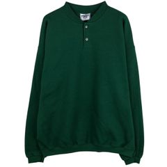 古着 90年代 リー Lee ヘンリーネック 無地ブランクスウェットシャツ トレーナー USA製 メンズXL相当 ヴィンテージ/eaa513471