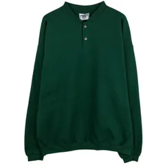 古着 90年代 リー Lee ヘンリーネック 無地ブランクスウェットシャツ トレーナー USA製 メンズXL相当 ヴィンテージ/eaa513471