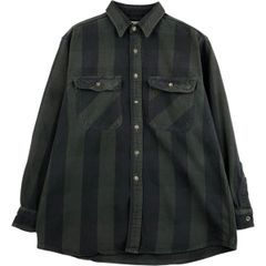 古着 ディッキーズ Dickies 長袖 フランネルチェックシャツ メンズS