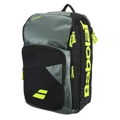 【ラケット収納可】バボラ(Babolat) 2026 Pure Aero ピュアアエロ バックパック リュックサック 753114-100 Mグレー×BK×Fイエロー(26y3m)(040019832)