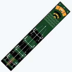 レタヤ ゴルフ パター 練習マット 自宅 室内 スイング ショートパット パッティング 50cmx2ｍ (グリーン)のサムネイル