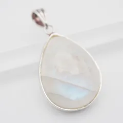 S155 ムーンストーン 925刻印 ペンダント トップ デザイン シルバー チャーム ヘッド ヴィンテージ 6月誕生石