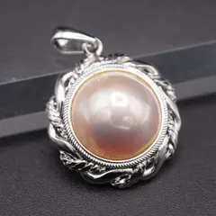 K18YG 母貝 マベ ダイヤモンド 0.02ct 2.9g りんごペンダント 【公式通販】