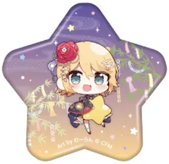 【中古】バッジ・ビンズ 鏡音リン(SD) 「初音ミク 秋葉原フェスティバル 2024 トレーディング星型缶バッジ 七夕ver.」