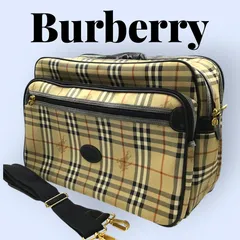 バーバリー バッグ ノバチェック レザー ホースロゴ Burberrys オールドバーバリー ヴィンテージ レディース