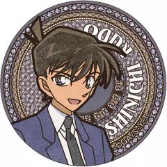 【中古】バッジ・ピンズ 工藤新一 「名探偵コナン アールヌーボーシリーズ 缶バッジ」