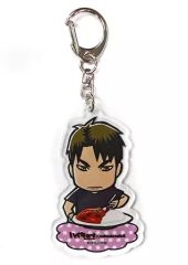 【中古】キーホルダー・マスコット(キャラクター) 牛島若利 「ハイキュー!! セカンドシーズン×animatecafe トレーディングアクリルキーホルダー」