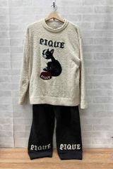 ジェラートピケ フレンチブルドッグ プルオーバー ロングパンツ セット