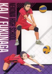 【中古】クリアポスター N.海信行/福永招平 「ジャンボカードダス/フラットガシャポン 劇場版ハイキュー!! ゴミ捨て場の決戦 クリアビジュアルポスター」