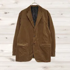 A1446 ヘンリーコットンズ Henry Cottons テーラードジャケット アウター(LL XL) 茶 無地 レギュラーカラーのサムネイル