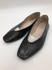 LEPSIM レプシィムローリーズファーム スクエア Vカット フラット パンプス sizeS/黒 ■■ レディース